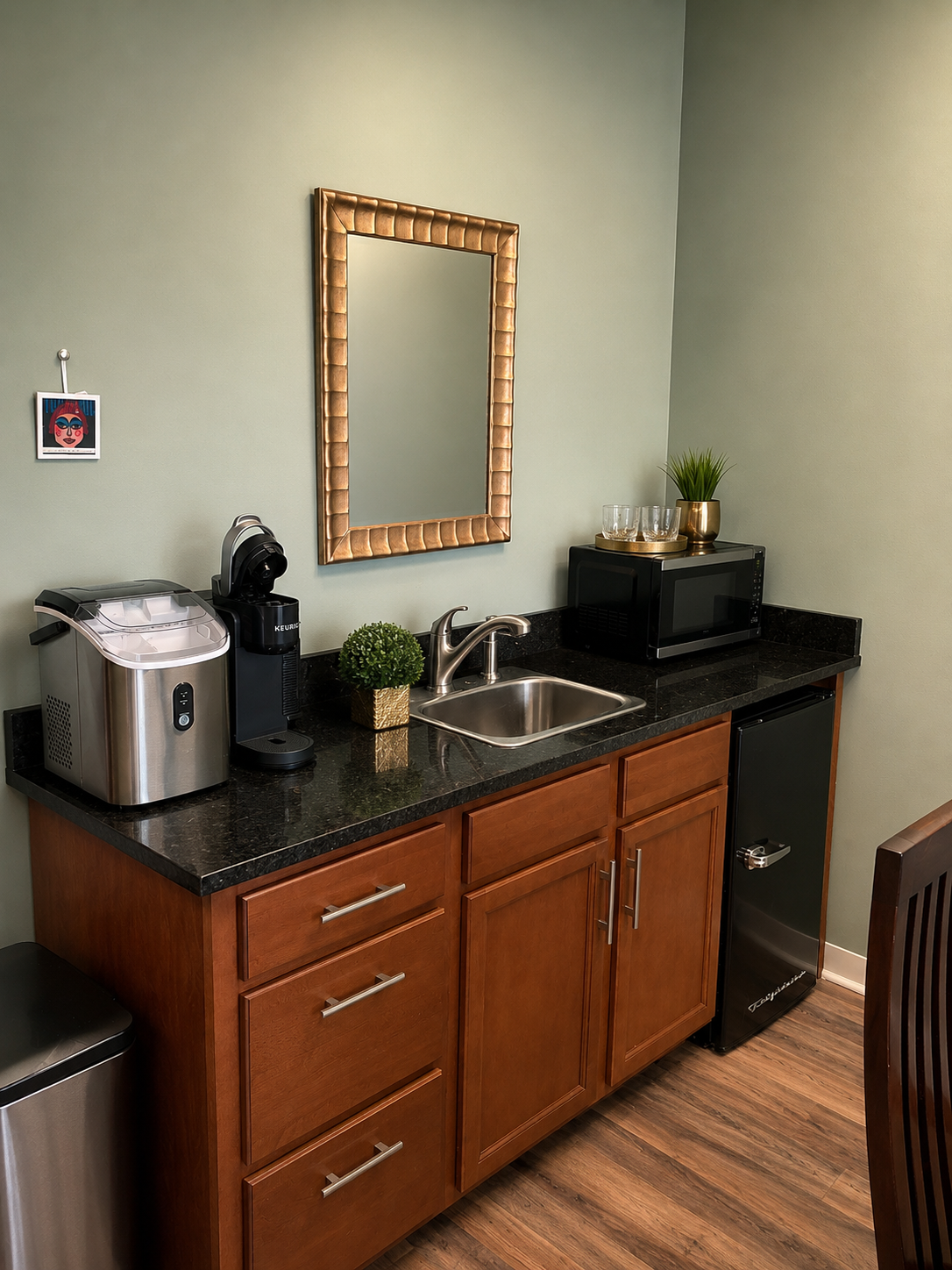 Attorney Ashley Hendren serving clients in Alabama- kitchenette